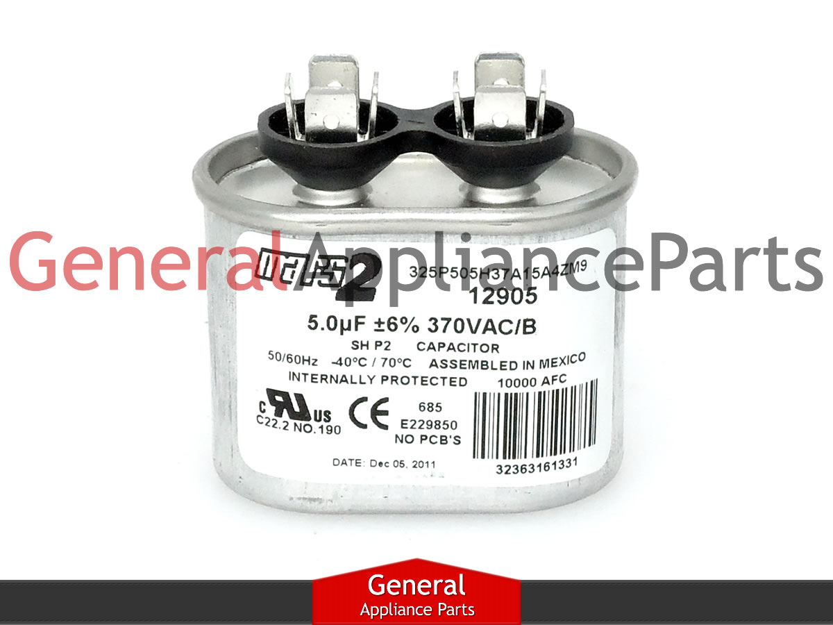 Bosch Thermador Range Stove Oval Capacitor 5 MF 370 VAC 487053 1909434 eBay
